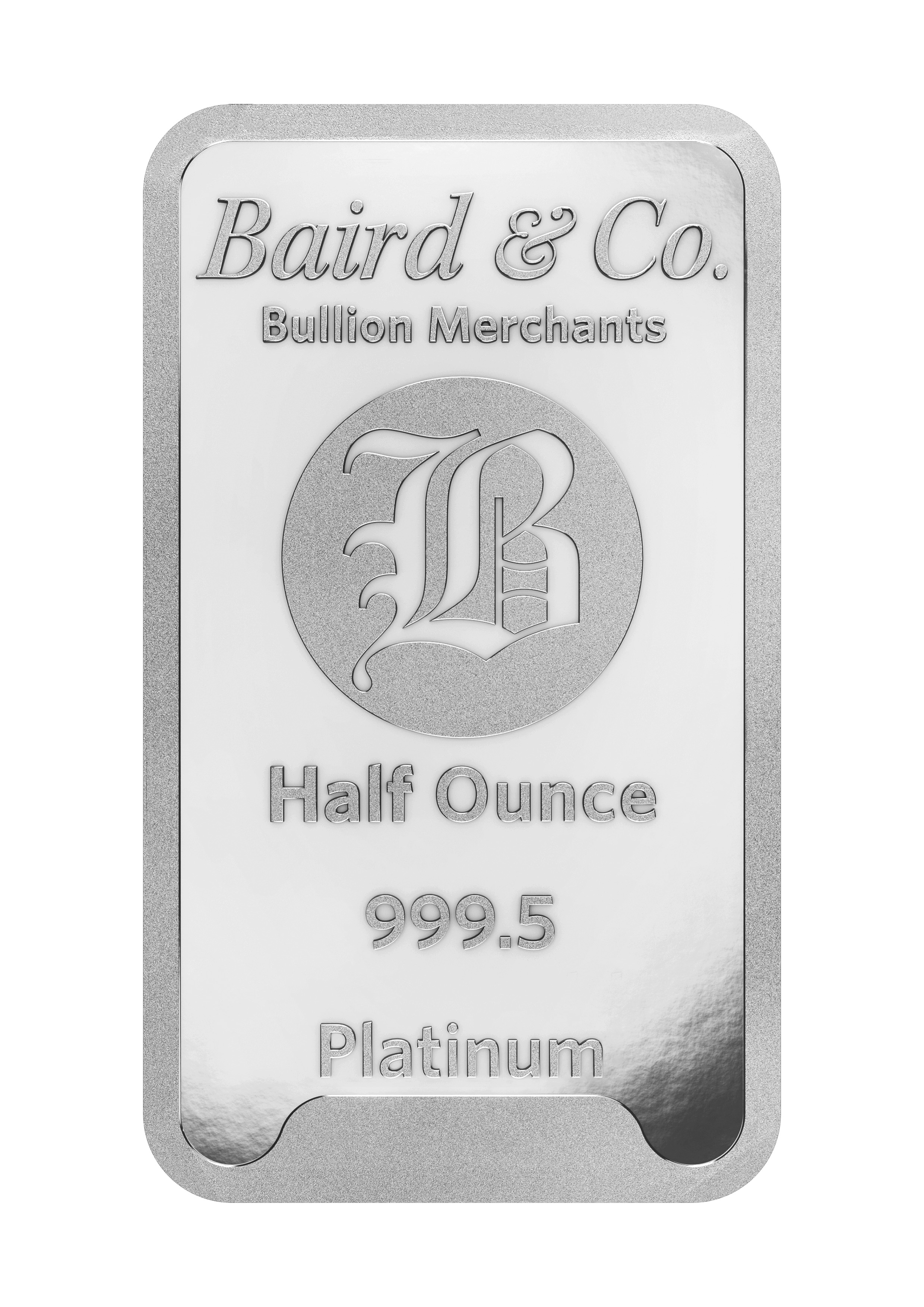 Half oz Platinum Minted Bar